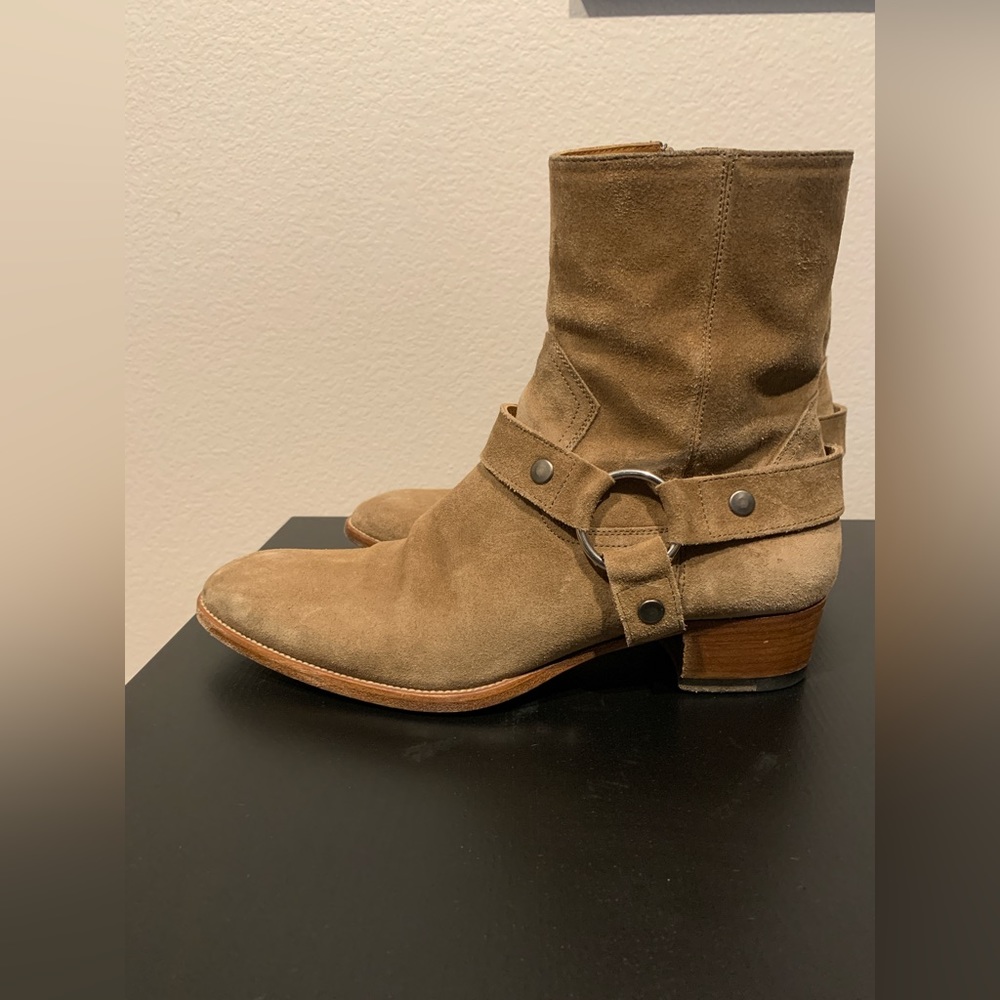 Saint Laurent Wyatt Boot - 41.5 - Light Tobacco
